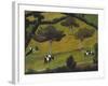 Cows in a Field; Vaches Dans Un Pre-Roger De La Fresnaye-Framed Giclee Print