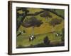 Cows in a Field; Vaches Dans Un Pre-Roger De La Fresnaye-Framed Giclee Print