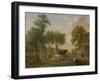 Cows in a Meadow Near a Farm, Paulus Potter-Paulus Potter-Framed Art Print