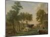 Cows in a Meadow Near a Farm, Paulus Potter-Paulus Potter-Mounted Art Print