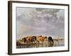 Cows in a River, C.1650-Aelbert Cuyp-Framed Premium Giclee Print