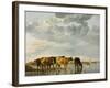 Cows in a River-Aelbert Cuyp-Framed Giclee Print