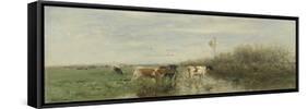 Cows in a Soggy Meadow-Willem Maris-Framed Stretched Canvas