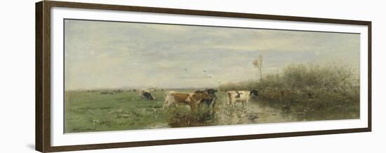 Cows in a Soggy Meadow-Willem Maris-Framed Premium Giclee Print