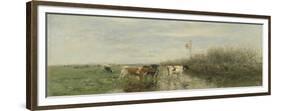 Cows in a Soggy Meadow-Willem Maris-Framed Premium Giclee Print