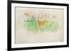 Cows in Normandy, 1880 (W/C on Paper)-Berthe Morisot-Framed Giclee Print