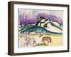 Cows in the Pasture by the Dunes, 1913-Ernst Ludwig Kirchner-Framed Giclee Print