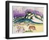 Cows in the Pasture by the Dunes, 1913-Ernst Ludwig Kirchner-Framed Giclee Print