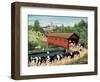 Cows in West Arlington-Lowell Herrero-Framed Art Print