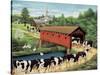 Cows in West Arlington-Lowell Herrero-Stretched Canvas