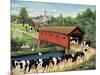 Cows in West Arlington-Lowell Herrero-Mounted Art Print