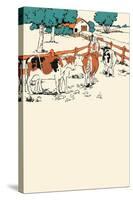 Cows on the Farm-Margaret Hoopes-Stretched Canvas