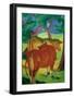 Cows under trees-Franz Marc-Framed Giclee Print