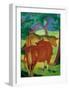 Cows under trees-Franz Marc-Framed Giclee Print