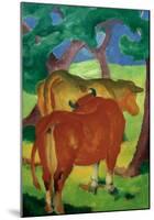 Cows under trees-Franz Marc-Mounted Giclee Print