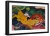 Cows Yellow-Red-Green, 1912-Franz Marc-Framed Giclee Print