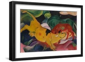 Cows Yellow-Red-Green, 1912-Franz Marc-Framed Giclee Print