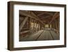 Cox Ford Covered Bridge over Sugar Creek,, Parke County, Indiana-Chuck Haney-Framed Photographic Print