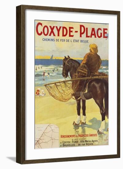 Coxyde-Beach; Coxyde-Plage-Matteoda Angelo Rossotti-Framed Giclee Print