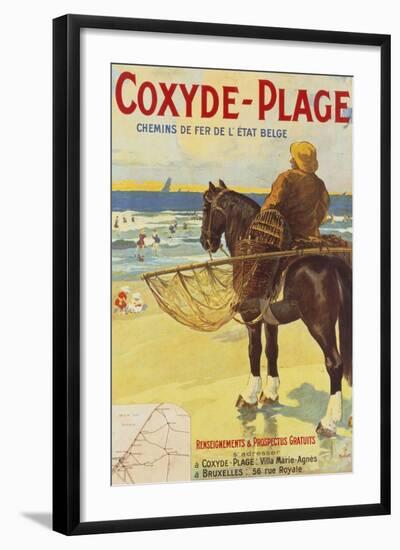 Coxyde-Beach; Coxyde-Plage-Matteoda Angelo Rossotti-Framed Giclee Print