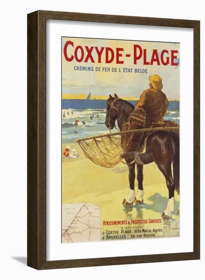 Coxyde-Beach; Coxyde-Plage-Matteoda Angelo Rossotti-Framed Giclee Print