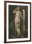 Coy Nude at Wardrobe Door-null-Framed Art Print