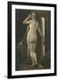 Coy Nude at Wardrobe Door-null-Framed Art Print