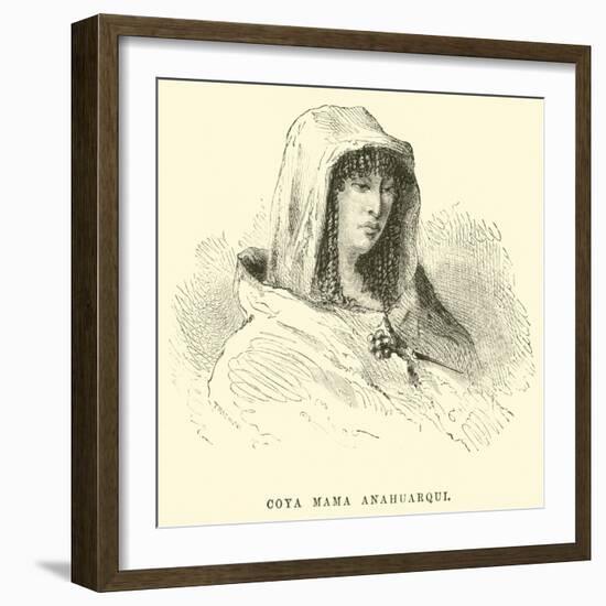 Coya Mama Anahuarqui-Édouard Riou-Framed Giclee Print