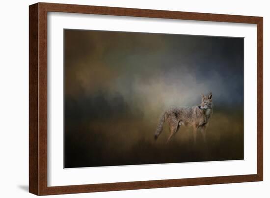 Coyote at Shiloh-Jai Johnson-Framed Giclee Print