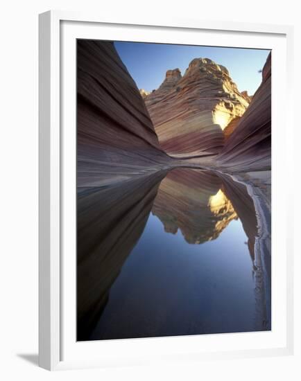 Coyote Butte Landscape, Vermilion Cliffs, Utah, USA-Gavriel Jecan-Framed Premium Photographic Print