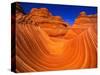 Coyote Butte's Sandstone Stripes-Joseph Sohm-Stretched Canvas