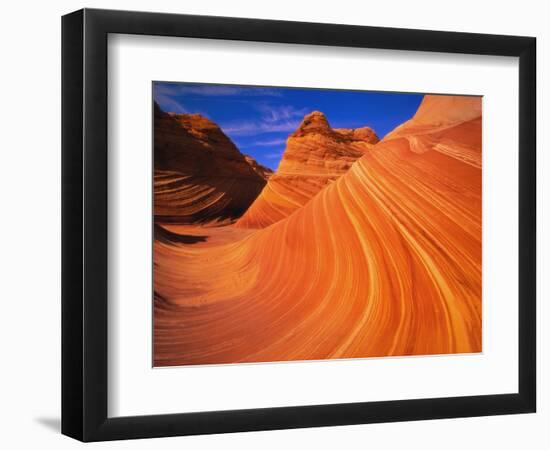 Coyote Butte's Sandstone Stripes-Joseph Sohm-Framed Photographic Print