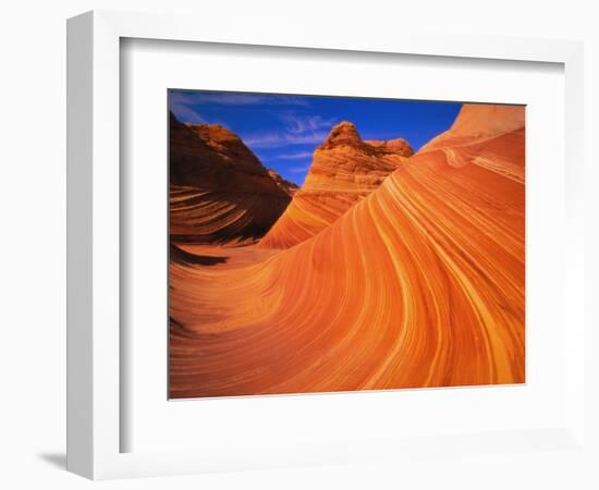 Coyote Butte's Sandstone Stripes-Joseph Sohm-Framed Photographic Print