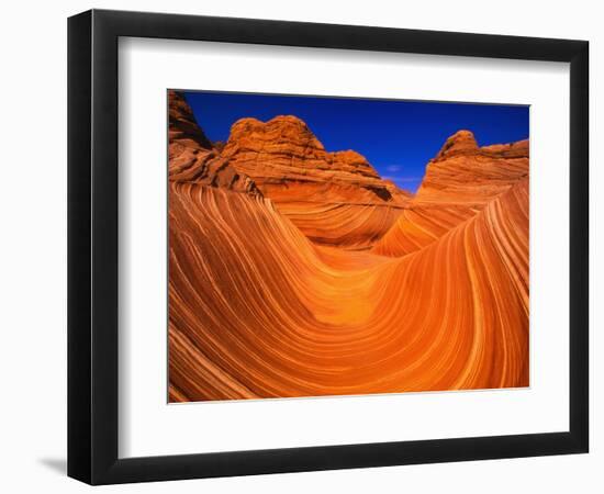 Coyote Butte's Sandstone Stripes-Joseph Sohm-Framed Photographic Print