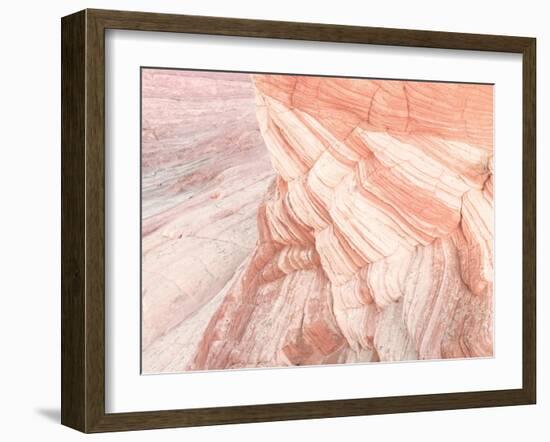 Coyote Buttes VII Blush Orange Crop-Alan Majchrowicz-Framed Art Print