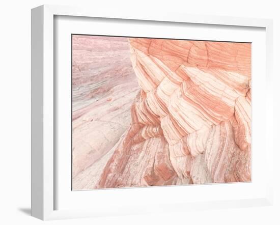 Coyote Buttes VII Blush Orange Crop-Alan Majchrowicz-Framed Art Print