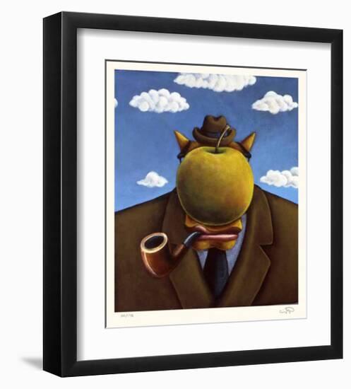 Coyote Portrait of Magritte-Markus Pierson-Framed Limited Edition