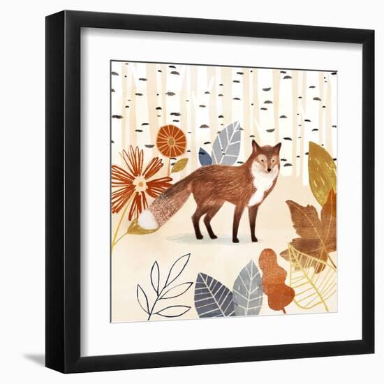 Cozy Autumn Woodland I-Victoria Borges-Framed Art Print