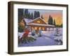 Cozy Cabin-William Vanderdasson-Framed Giclee Print