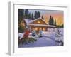 Cozy Cabin-William Vanderdasson-Framed Giclee Print