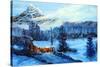 Cozy Cabin-Bonnie B. Cook-Stretched Canvas