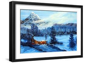 Cozy Cabin-Bonnie B. Cook-Framed Premium Giclee Print