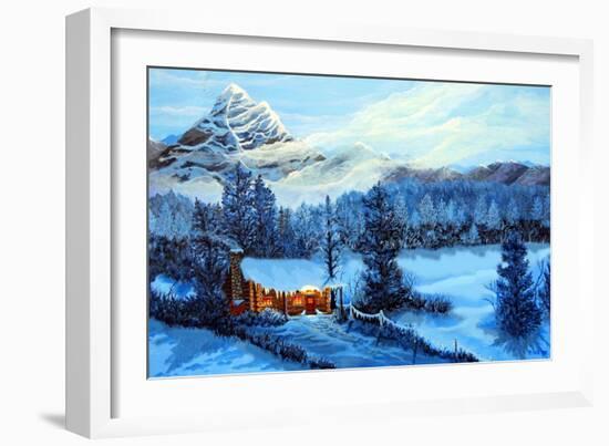 Cozy Cabin-Bonnie B. Cook-Framed Giclee Print