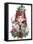 Cozy Christmas Claire - MunchkinZ Elf-Sheena Pike Art And Illustration-Framed Stretched Canvas