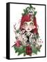 Cozy Christmas Claire - MunchkinZ Elf-Sheena Pike Art And Illustration-Framed Stretched Canvas