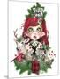 Cozy Christmas Claire - MunchkinZ Elf-Sheena Pike Art And Illustration-Mounted Giclee Print