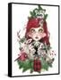 Cozy Christmas Claire - MunchkinZ Elf-Sheena Pike Art And Illustration-Framed Stretched Canvas