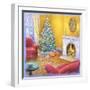 Cozy Christmas Fire-Edgar Jerins-Framed Premium Giclee Print