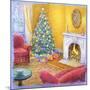 Cozy Christmas Fire-Edgar Jerins-Mounted Giclee Print