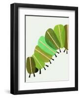 Cozy Corner Caterpillar -Left-Jenny Westenhofer-Framed Art Print